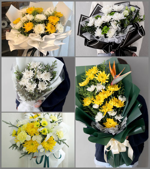 黑龙江黑河爱辉区花园街道白事花束代送